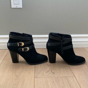INC black booties size 7